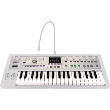 Korg - MICROKORG 2, virtuál-analóg szintetizátor/vokóder, 37 Natural Touch mini billentyű, színes kijelző, vokóder, fehér limitált kiadás
