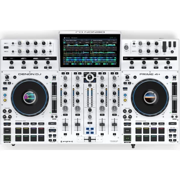 Denon DJ - Prime 4 Plus DJ kontroller, fehér
