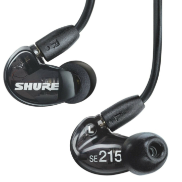Shure - SE-215-CL-EFS hangszigetelt vezetékes fülhallgató, fekete