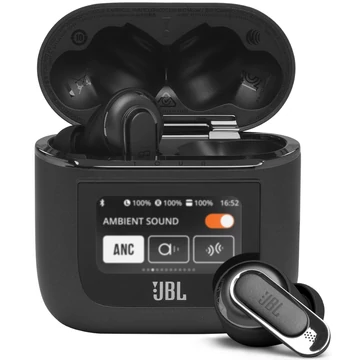 JBL - Tour Pro 2 BLK - Bluetooth fülhallgató adaptív zajszűrő technológiával, pezsgőszín