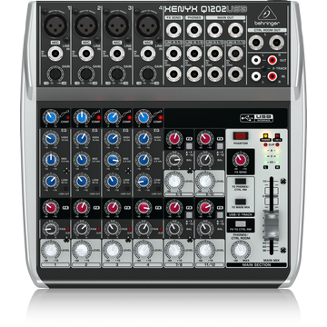 Behringer - XENYX Q1202USB 8 bemenetes 2 buszos USB-s keverő