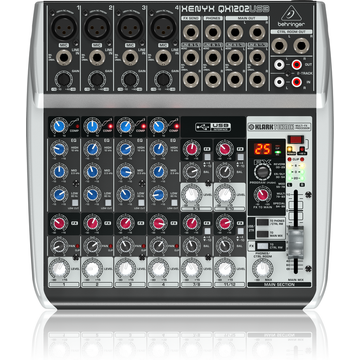 Behringer - XENYX QX1202USB 8 bemenetes 2 buszos USB-s keverő