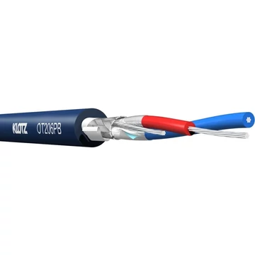 Klotz - OT206PB.100 OmniTRANS AES/EBU (DMX) 2x0,22 mm színpadi mobil kábel, PUR, kék, 100 méter