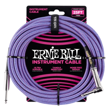 Ernie Ball - Vasalózsinór kábel 7.65m Lila