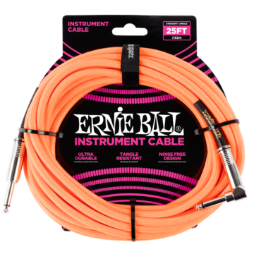 Ernie Ball - Vasalózsinór kábel 7.65m Narancssárga
