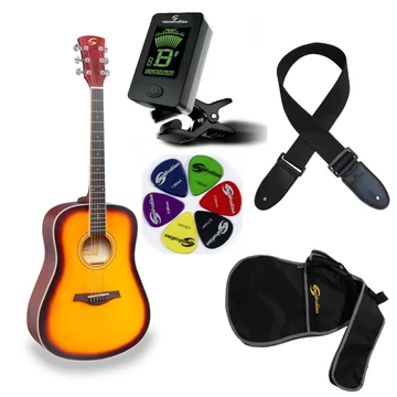 Soundsation - Meadow DN-SBT Dreadnought akusztikus gitár szett, sunburst