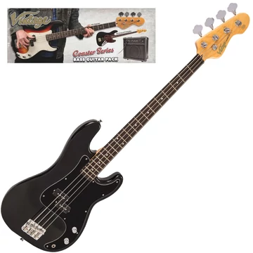 Vintage - V40 Coaster basszusgitár szett, Boulevard Black