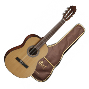 Cort - AC50 OP 1/2-es klasszikus gitár matt natúr tokkal