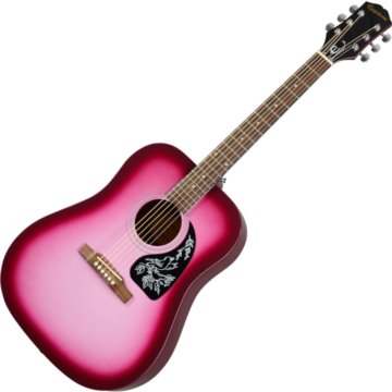 Epiphone - Starling Square Shoulder Hot Pink Pearl akusztikus gitár