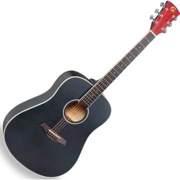 Soundsation - Meadow DN-BK Dreadnought akusztikus gitár, fekete