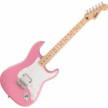 Squier Sonic Stratocaster HT H MN 6 húros elektromos gitár,  Flash Pink