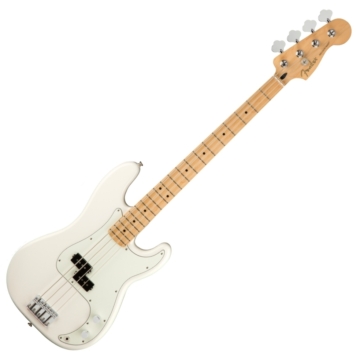 Fender - Player Precison Bass MN PW 4 húros elektromos basszusgitár ajándék félkemény tok