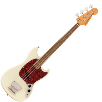 Squier - Classic Vibe '60s Mustang Bass Olympic White 4 húros elektromos basszusgitár