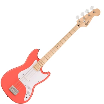 Squier - Sonic Bronco Bass MN Tahitian Coral 4 húros elektromos basszusgitár
