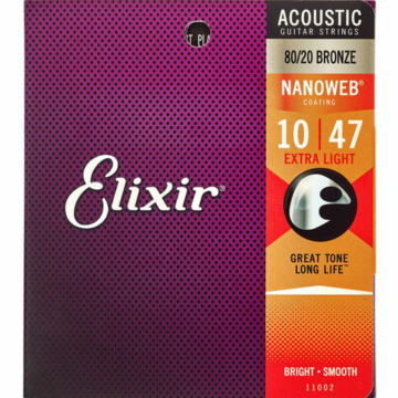 Elixir - 010 - 047 Extra Light Akusztikus gitárhúr