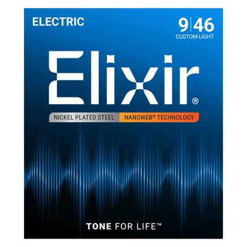 Elixir - 009 - 046 Custom Light Elektromos gitárhúr