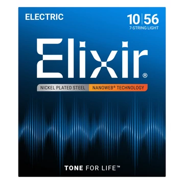 Elixir - 010 - 056 Light 7 húros elektromos gitárhúr készlet