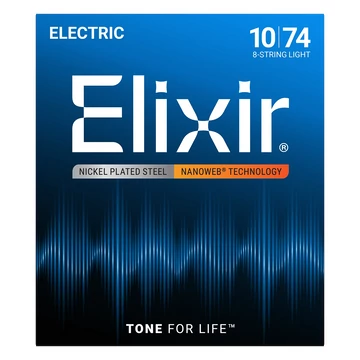 Elixir - 010 - 074 Light 8 húros elektromos gitárhúr készlet