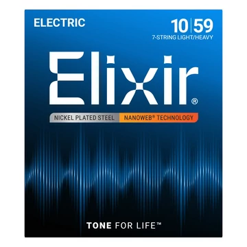 Elixir - 010 - 059 Light/Heavy 7 húros elektromos gitárhúr készlet