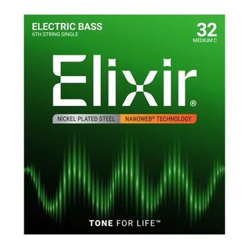 Elixir - NanoWeb 6th .032 Medium C basszugitár húr