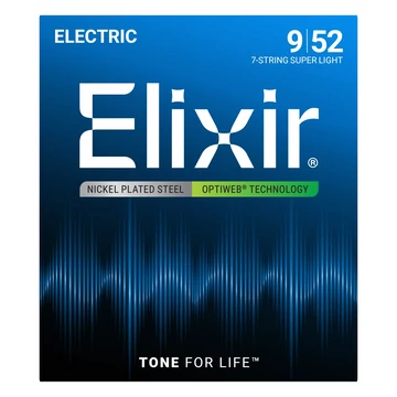 Elixir - OPTIWEB Coating Super Light 9-52 7-húros elektromos gitárhúr