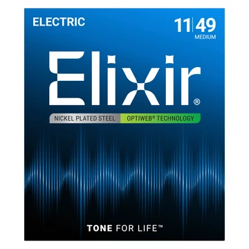 Elixir - OPTIWEB Coating Medium 11-49 elektromos gitárhúr