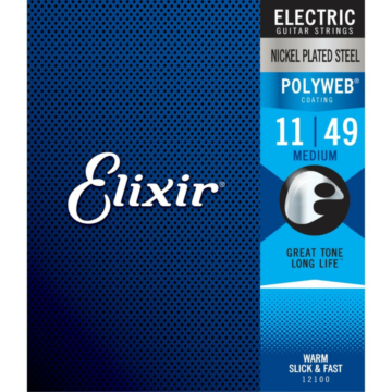 Elixir - PolyWeb (12100) 11-49 Medium elektromos húrkészlet