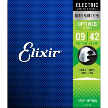 Elixir - OPTIWEB Coating Super Light 9-42 elektromos gitárhúr