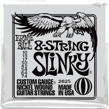 Ernie Ball - 8-string Nickel Wound Slinky 10-74 Elektromos Gitárhúr készlet 8-húros