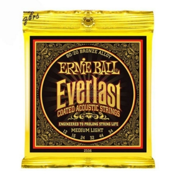 Ernie Ball - Everlast Coated Bronze Medium Light 12-54 Akusztikus Gitárhúr készlet