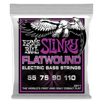 Ernie Ball - Flatwound Power Slinky Bass 55-110 Basszusgitárhúr készlet