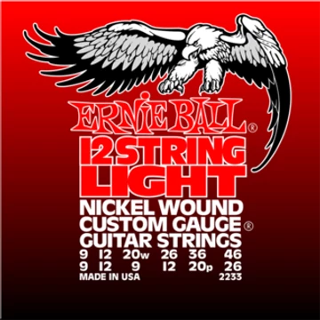Ernie Ball - Nickel Wound 12 Light Wound G 9-46 Elektromos Gitárhúr készlet 12-húros