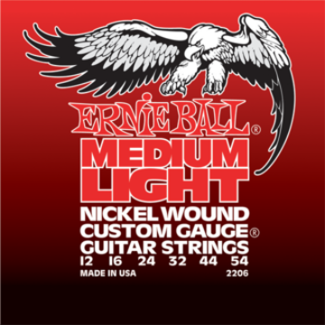Ernie Ball - Nickel Wound Medium Light Wound G 12-54 Elektromos Gitárhúr készlet