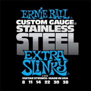 Ernie Ball - Stainless Steel Extra Slinky 8-38 Elektromos Gitárhúr készlet