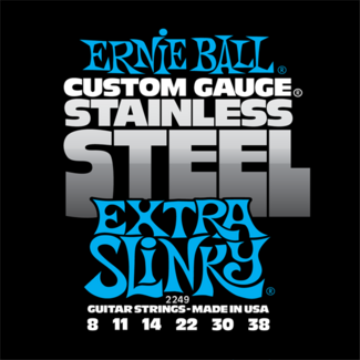 Ernie Ball - Stainless Steel Extra Slinky 8-38 Elektromos Gitárhúr készlet