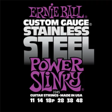 Ernie Ball - Stainless Steel Power Slinky 11-48 Elektromos Gitárhúr készlet
