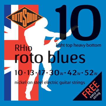 Rotosound - 10-52 Light Top Heavy Bottom Nickel Elektromos Gitáhúr Készlet