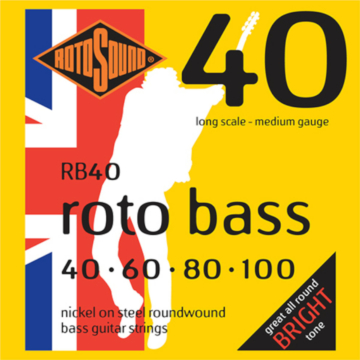 Rotosound - RB40 Basszusgitár húrkészlet nikkel 40 - 100