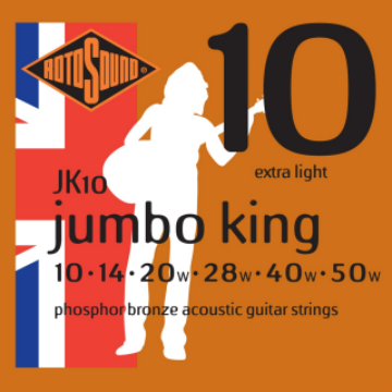 Rotosound JK10 - 50 akusztikus gitárhúr készlet