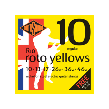Rotosound - R10 Roto Yellows regular elektromos gitárhúr készlet 10-46