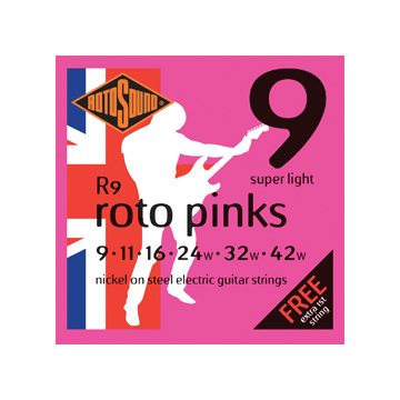 Rotosound - R9 Roto Pinks super light elektromos gitárhúr készlet 9-42