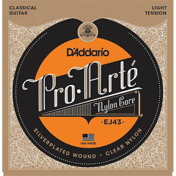 D'Addario EJ43 Pro-Arté Nylon Light Tension klasszikus gitárhúr