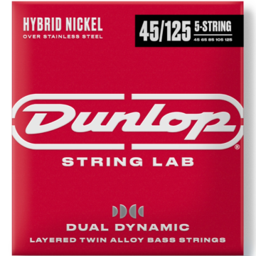 Dunlop - DBHYN45125 Hibrid basszusgitár húr - 5 húros 45-125