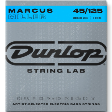 Dunlop - DBMMS45125 Marcus Miller 5 húros acél basszusgitár húrkészlet 45-125