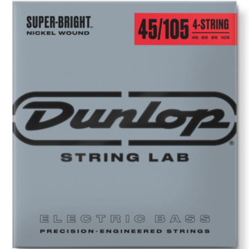 Dunlop - DBSBN45105 Basszusgitár húr, nikkel,  Super Bright 45-105