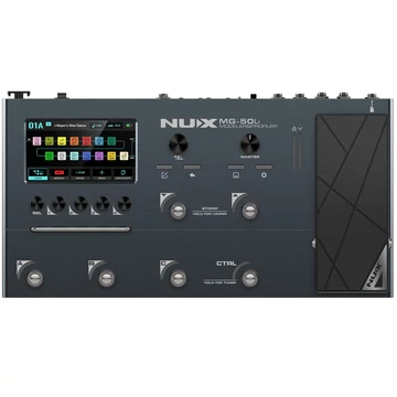 Nux - MG-50Li modellező pedál lítium akkumulátorral, sötétkék