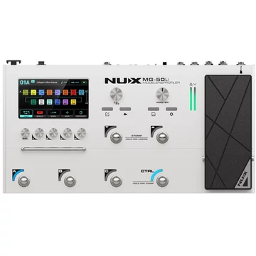 Nux - MG-50Li modellező pedál lítium akkumulátorral, fehér