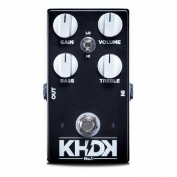 KHDK - No.1 overdrive torzítópedál gitárhoz, szemből