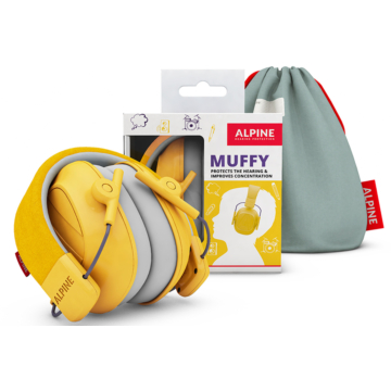 Alpine - Muffy fülvédőtok sárga