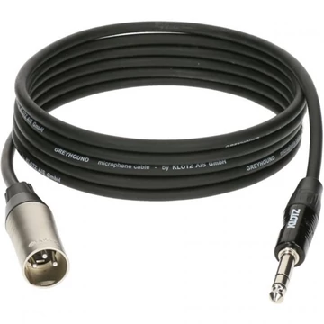 Klotz - Greyhound XLR3M-JACK3 kábel 0,6m bk